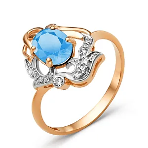 Кольцо из красного золота