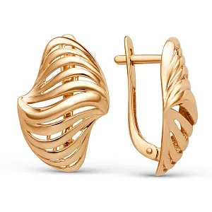 Серьги из красного золота