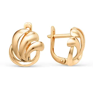 Серьги из красного золота