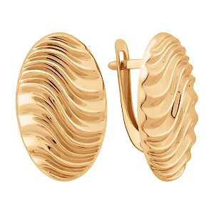 Серьги из красного золота