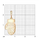 Подвеска из красного золота