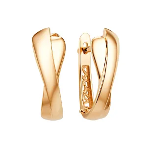 Серьги из красного золота