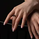 Серьги из красного золота с гранатами