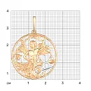Подвеска из красного золота