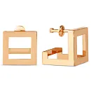 Серьги пусеты из красного золота