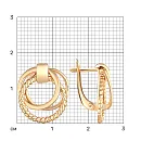 Серьги из красного золота