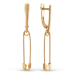 Серьги из красного золота
