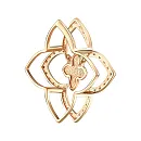 Подвеска из красного золота с фианитами