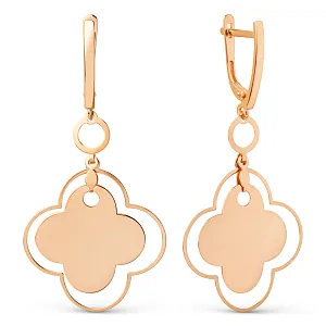 Серьги из красного золота