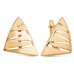 Серьги из красного золота