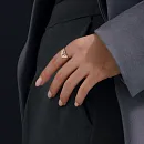 Кольцо из красного золота с фианитами