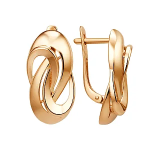 Серьги из красного золота