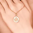 Подвеска из красного золота