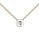 Подвеска из красного золота с бриллиантом