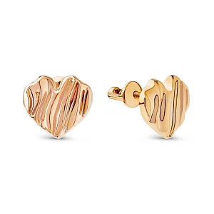 Серьги из красного золота