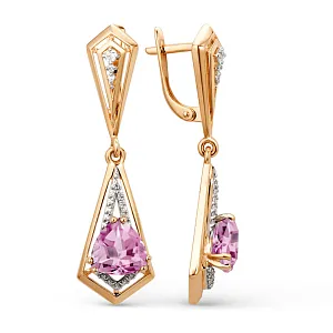 Серьги из красного золота