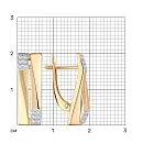 Серьги из красного золота с фианитами