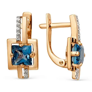 Серьги из красного золота