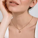 Подвеска из красного золота с фианитами