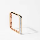 Кольцо из красного золота с фианитами