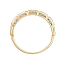 Кольцо из красного золота с swiss топазами