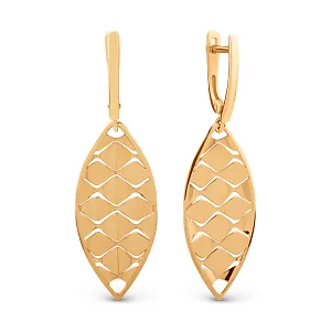 Серьги из красного золота