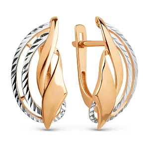 Серьги из красного золота