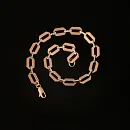 Браслет из красного золота с фианитами