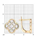 Серьги из красного золота