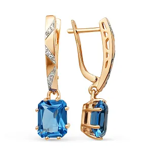 Серьги из красного золота