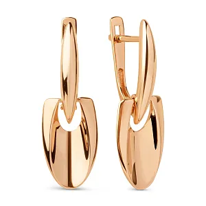 Серьги из красного золота