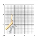 Подвеска из красного золота с фианитами