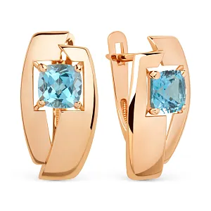 Серьги из красного золота