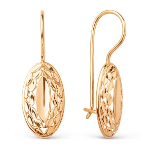 Серьги из красного золота