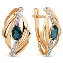 Серьги из красного золота