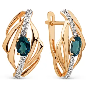 Серьги из красного золота