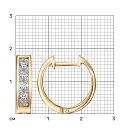 Серьги из красного золота