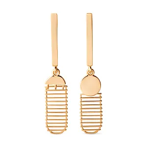 Серьги из красного золота