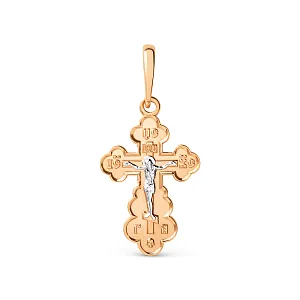 Крест из красного золота