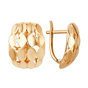 Серьги из красного золота