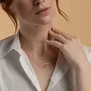 Колье из красного золота