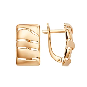 Серьги из красного золота