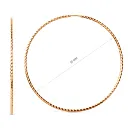 Серьги конго из красного золота