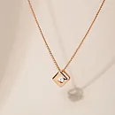 Подвеска из красного золота с фианитом