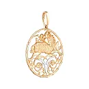 Подвеска из красного золота