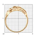 Кольцо из красного золота