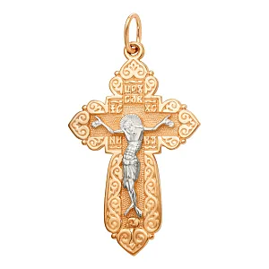 Крест из красного золота