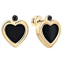 Серьги пусеты из красного золота