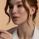 Серьги из красного золота