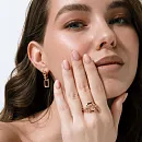 Серьги из красного золота